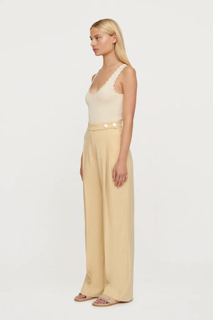 Clea - Romee Crepe Knit Tank - Butter